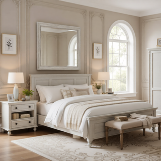 Sunvega Contemporary Dresser with Spacious Drawers and Geometric Design Legs