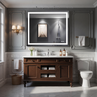 Sunvega 32x24 Inch IP54 Waterproof Anti-Fog LED Bathroom Vanity Mirror