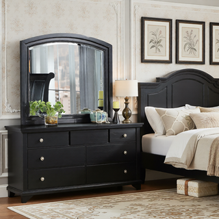 Sunvega Gray Modern Nightstand with Full Extension Drawers and Felt-Lined Top