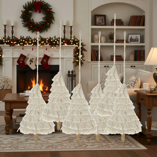 Sunvega Weathered Finish Iron Snowflake Hanging Ball Ornaments for Holiday Decor