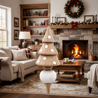 Sunvega Weathered Finish Iron Snowflake Hanging Ball Ornaments for Holiday Decor