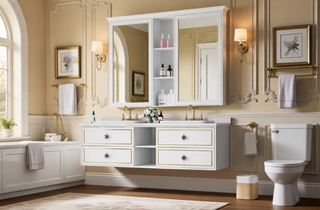 Sunvega Metal Framed Rectangle Bathroom Mirror with Anti-Rust Frame and Clear Reflection