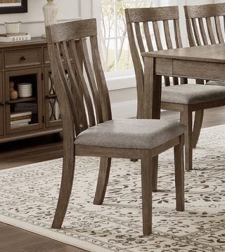 Sunvega Gray Fabric Upholstered 1pc Bench with Wood Frame for Dining Room