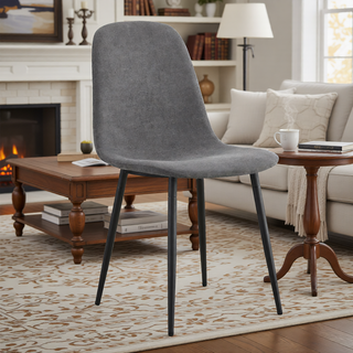 Sunvega Modern Medieval Style Dining Chairs with Velvet Cushions and Golden Metal Legs