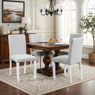 Sunvega Stylish Solid Wood Counter Height Chairs with Padded Seat for Dining Room