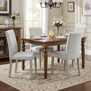 Sunvega Stylish Solid Wood Counter Height Chairs with Padded Seat for Dining Room