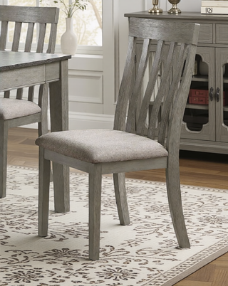 Sunvega Gray Fabric Upholstered 1pc Bench with Wood Frame for Dining Room