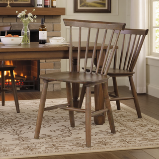 Sunvega Mid-Century Modern Dining Chairs with Spindle Back and Shaker Legs