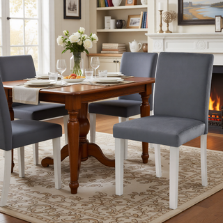 Sunvega Stylish Solid Wood Counter Height Chairs with Padded Seat for Dining Room