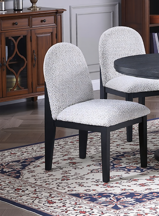 Sunvega Charcoal Color Wooden Dining Table with Trestle Base and Butterfly Leaf