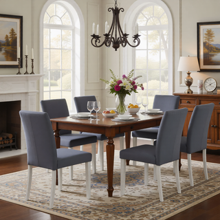 Sunvega Stylish Solid Wood Counter Height Chairs with Padded Seat for Dining Room