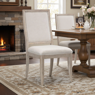 Sunvega Modern Contemporary Gray Finish Oak Wood Dining Table with Extension Leaf