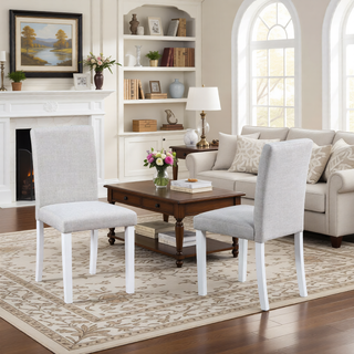 Sunvega Stylish Solid Wood Counter Height Chairs with Padded Seat for Dining Room