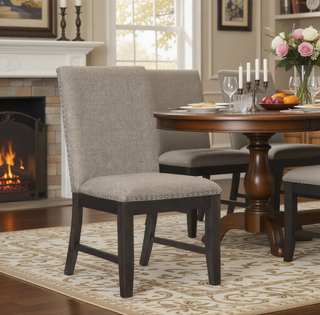 Sunvega Traditional Style Wood Framed Bench with Nailhead Trim and Rustic Brown Finish