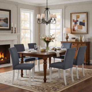 Sunvega Stylish Solid Wood Counter Height Chairs with Padded Seat for Dining Room