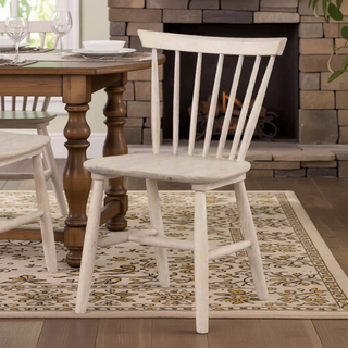 Sunvega Mid-Century Modern Dining Chairs with Spindle Back and Shaker Legs