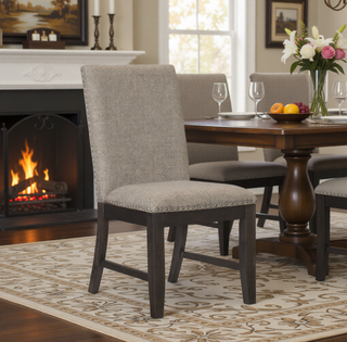 Sunvega Traditional Style Wood Framed Bench with Nailhead Trim and Rustic Brown Finish