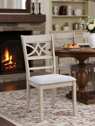Sunvega Transitional Antique Gray Finish Rectangular Dining Table