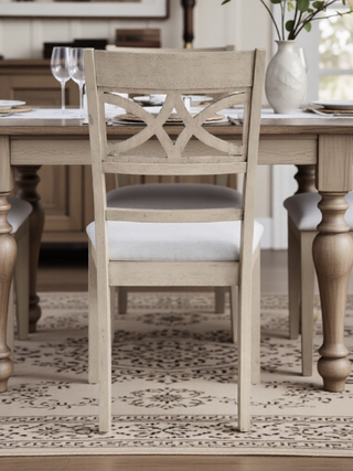 Sunvega Transitional Antique Gray Finish Rectangular Dining Table
