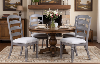 Sunvega Light Grey Contemporary Style Cushion Seat Dining Bench for Comfort
