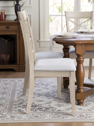 Sunvega Transitional Antique Gray Finish Rectangular Dining Table