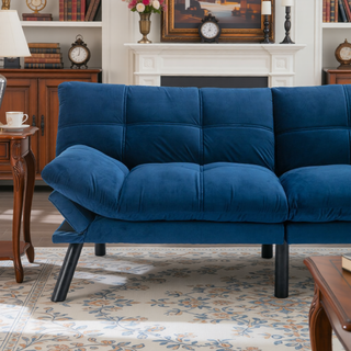 Sunvega Modern 2 Seater Sofa Bed with Adjustable Armrest and Backrest