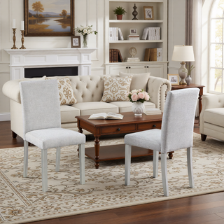 Sunvega Stylish Solid Wood Counter Height Chairs with Padded Seat for Dining Room