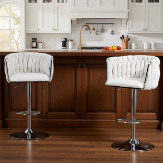 Sunvega 360 Degree Swivel Adjustable Counter Height Bar Stools Set of 2