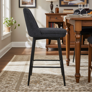 Sunvega Counter Height Swivel Bar Stools Set of 2 with Upholstered Seat and Back