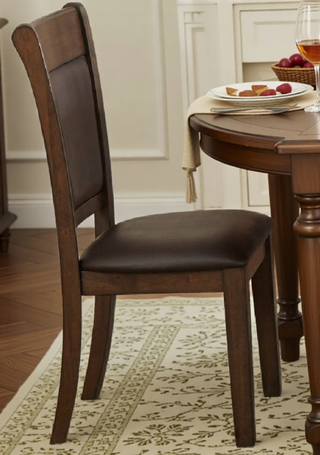 Sunvega Light Rustic Brown Finish Wooden Bench with Button-Tufted Polyester Seat