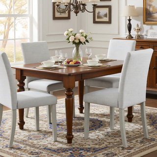 Sunvega Stylish Solid Wood Counter Height Chairs with Padded Seat for Dining Room