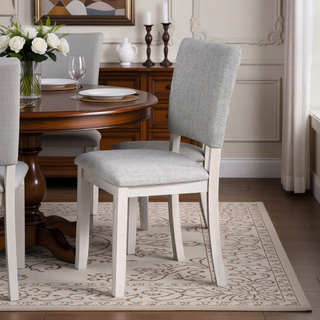 Sunvega Transitional Natural Tone Rubberwood Dining Table with Trestle Base