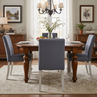 Sunvega Stylish Solid Wood Counter Height Chairs with Padded Seat for Dining Room