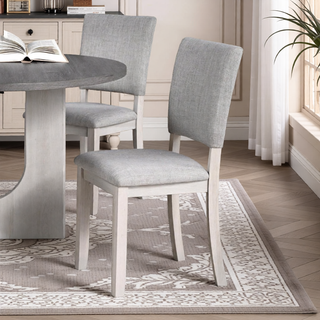 Sunvega Transitional Natural Tone Rubberwood Dining Table with Trestle Base