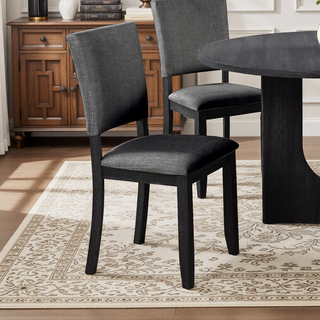 Sunvega Transitional Natural Tone Rubberwood Dining Table with Trestle Base