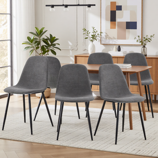 Sunvega Modern Medieval Style Dining Chairs with Velvet Cushions and Golden Metal Legs