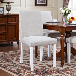 Sunvega Stylish Solid Wood Counter Height Chairs with Padded Seat for Dining Room