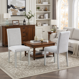 Sunvega Stylish Solid Wood Counter Height Chairs with Padded Seat for Dining Room