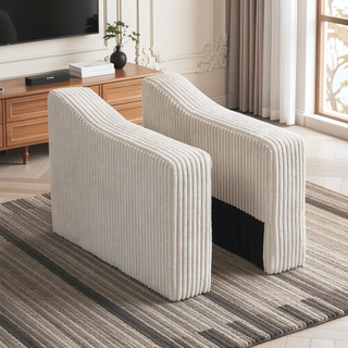 Sunvega Modular Sofa Single Armrest Backrest Module with Convertible Corduroy Fabric