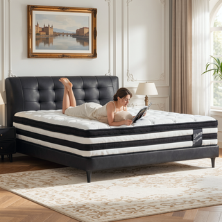 Sunvega 12 Inch Twin Size Hybrid Mattress with Oeko-Tex 100 Knitted Cover