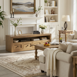 Sunvega Light Brown Oak Finish Wood Dining Bench with Panel Legs for Entryway