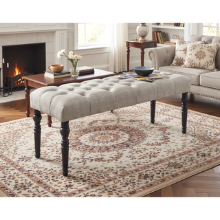 Sunvega Gray Tufted Upholstered Dining Chairs with Light Oak Finish