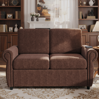 Sunvega Loveseat Sleeper Sofa Bed with Twin Memory Foam Mattress and USB Ports