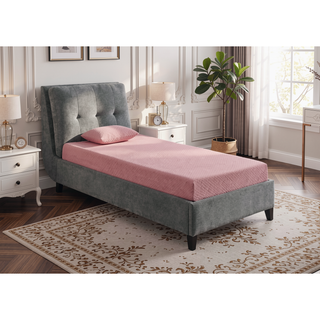 Sunvega 7inch Twin Mattress and Pillow Set with Gel-Infused Memory Foam in Blue