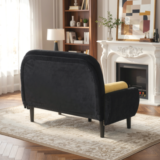 Sunvega Multiform Sofa with USB Charger Adjustable Backrest and Velvet Upholstery