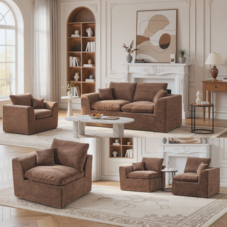 Sunvega Modular Cloud Couch Sofa with Removable Cushion Covers for Living Room