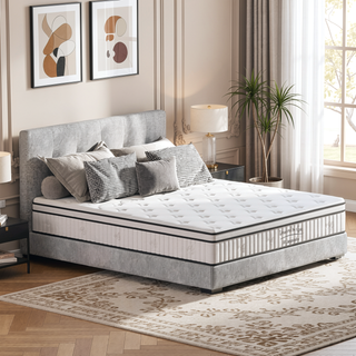 Sunvega 10 Inch Twin Size Hybrid Mattress with Individually Pocketed Innerspring