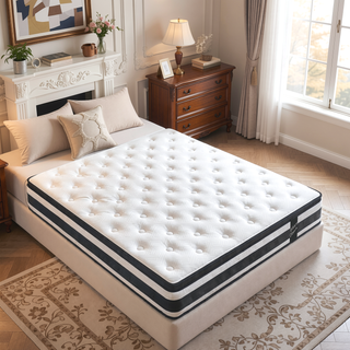 Sunvega 12 Inch Twin Size Hybrid Mattress with Oeko-Tex 100 Knitted Cover