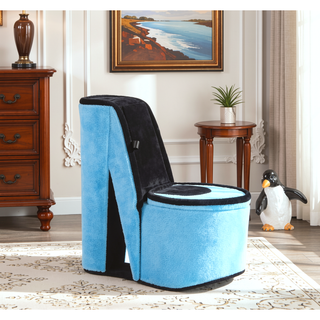 Sunvega High Heel Shoe Design Jewelry Box with Hidden Storage and Display Hooks