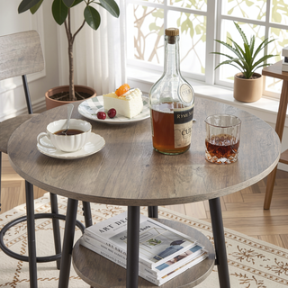 Sunvega 35.43'' H Grey Upholstered Bar Stool with Backrest and Shelf